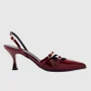 Alohas - Joelle Onix Burgundy Leather Pumps