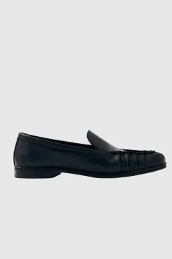 Alohas - Marty Black Leather Loafers