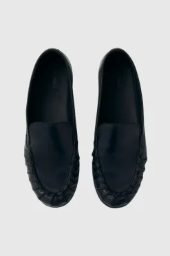 Alohas - Marty Black Leather Loafers
