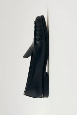 Alohas - Marty Black Leather Loafers