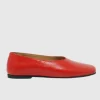 Alohas - Edie Red Leather Ballet - Red