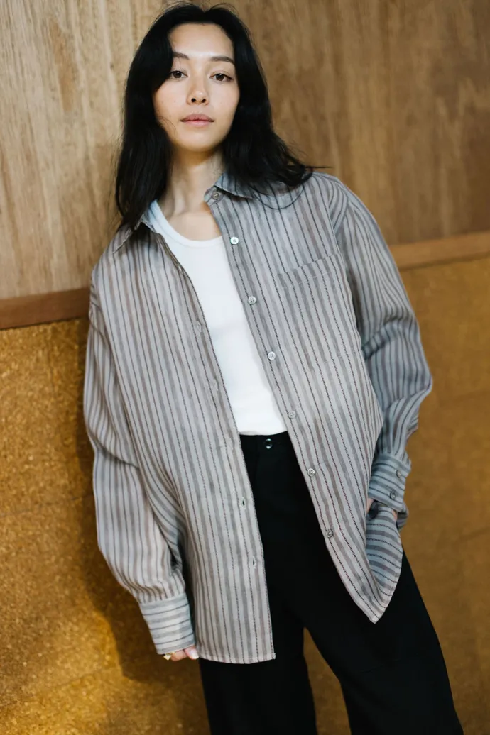 Annie - Annie Shirt - Silk Stripe