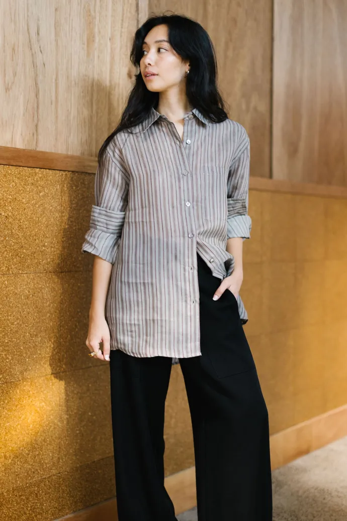 Annie - Annie Shirt - Silk Stripe