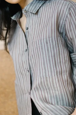 Annie - Annie Shirt - Silk Stripe