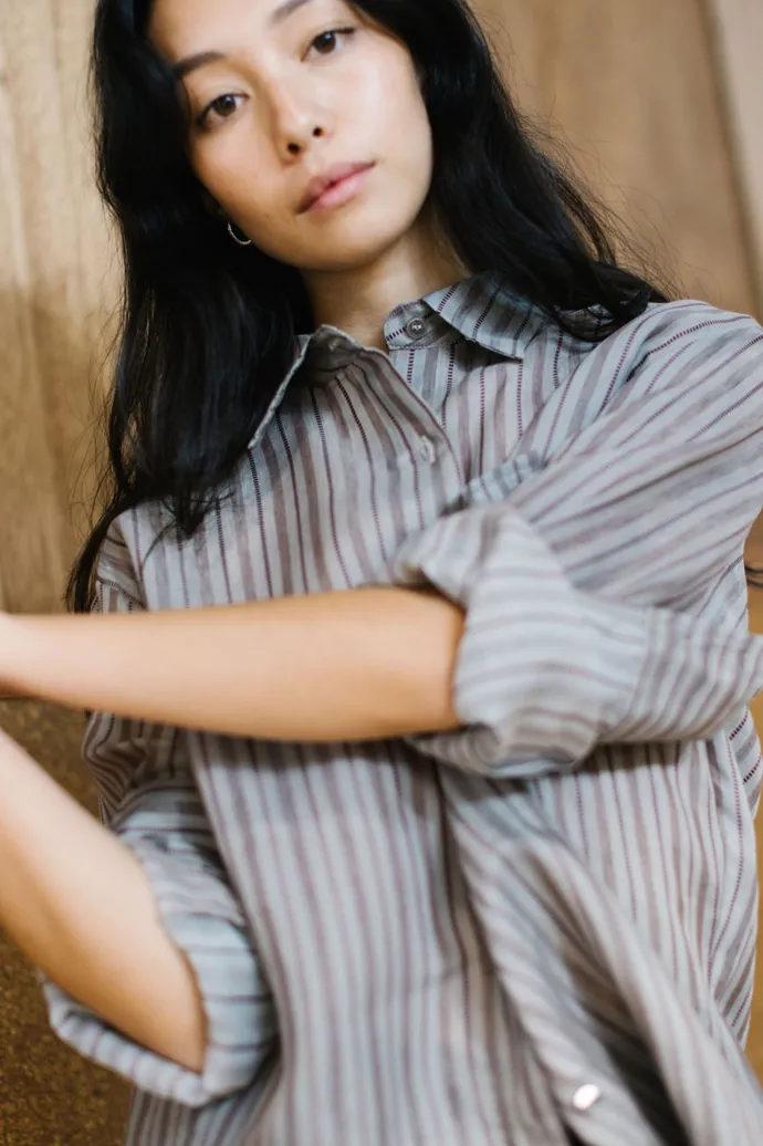 Annie - Annie Shirt - Silk Stripe