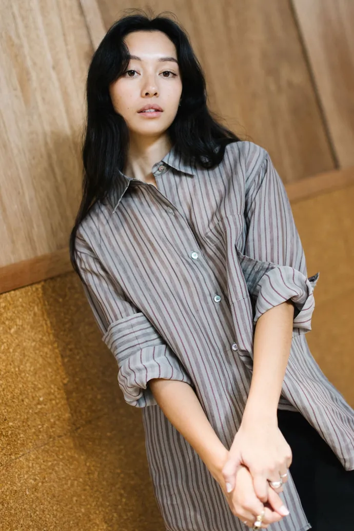 Annie - Annie Shirt - Silk Stripe
