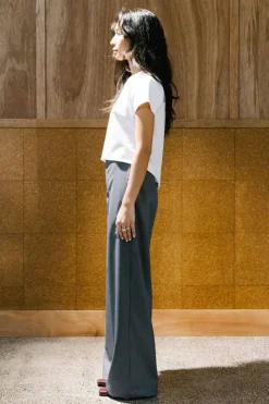 Annie - Frank Pant - Light Wool Grey