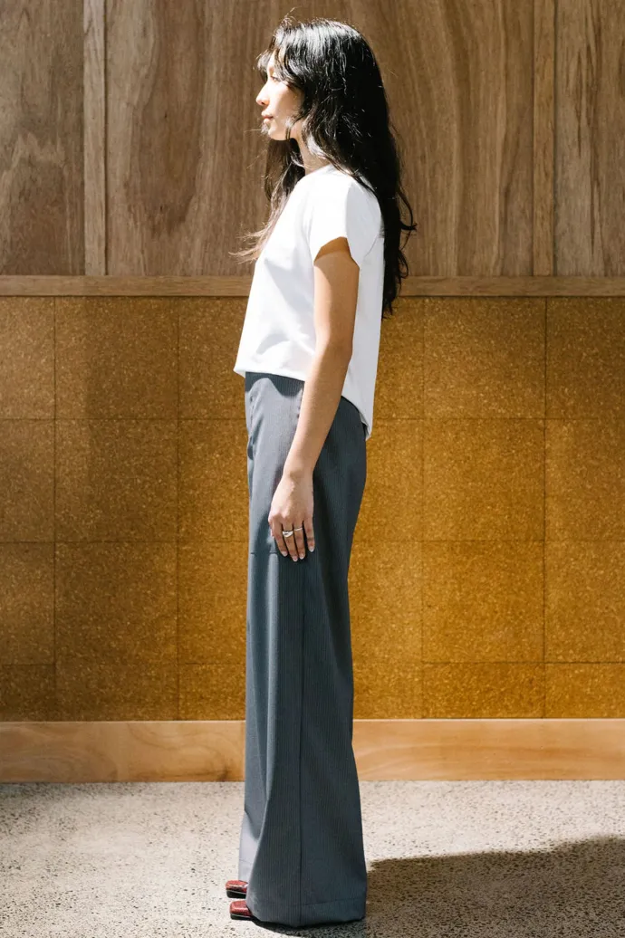 Annie - Frank Pant - Light Wool Grey