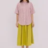 Annie - Jasper Shirt - Burgundy Stripe