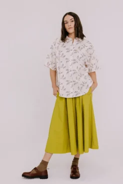 Annie - Jasper Shirt - Winter White Floral