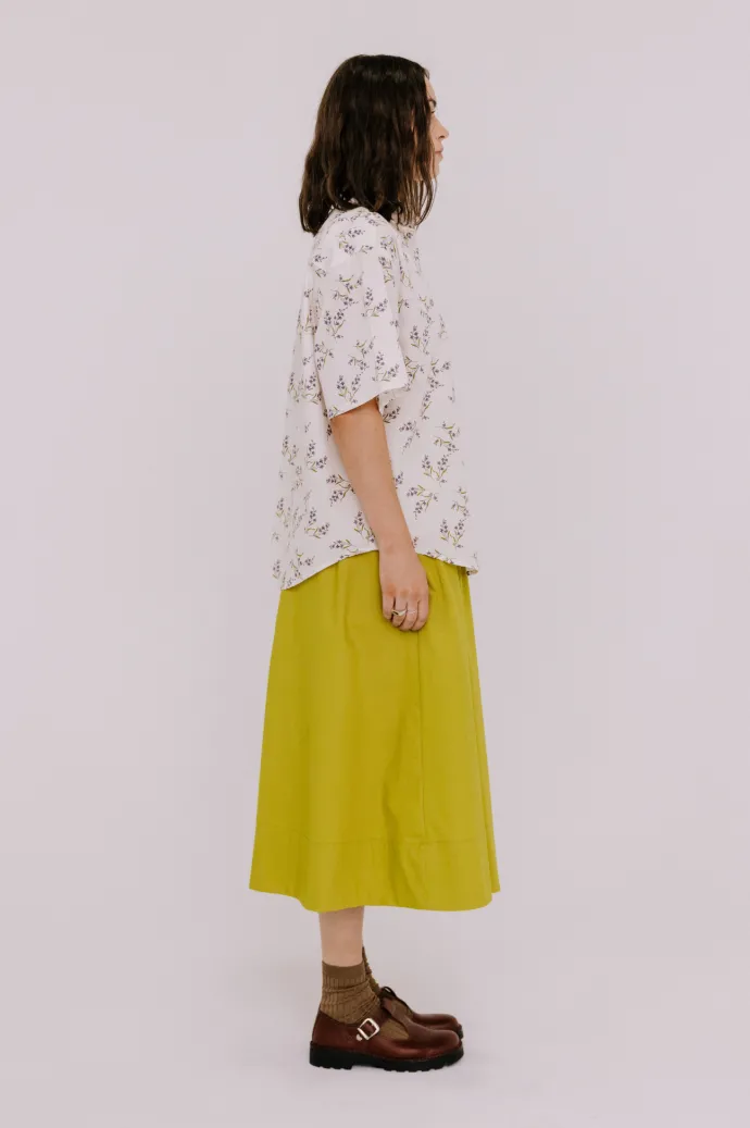 Annie - Jasper Shirt - Winter White Floral