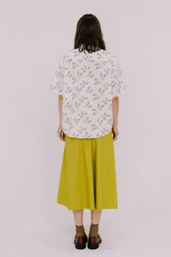 Annie - Jasper Shirt - Winter White Floral