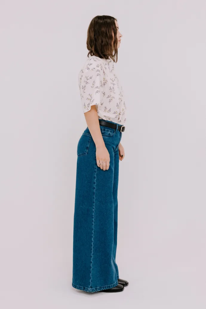 Annie - Jasper Shirt - Winter White Floral