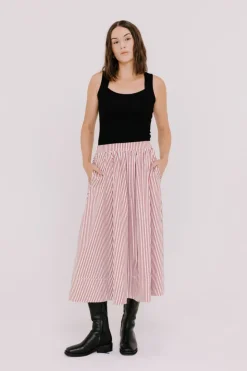 Annie - Juni Ribbed Tank - Black