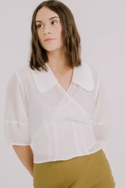 Annie - Lydia Wrap Blouse - Silk