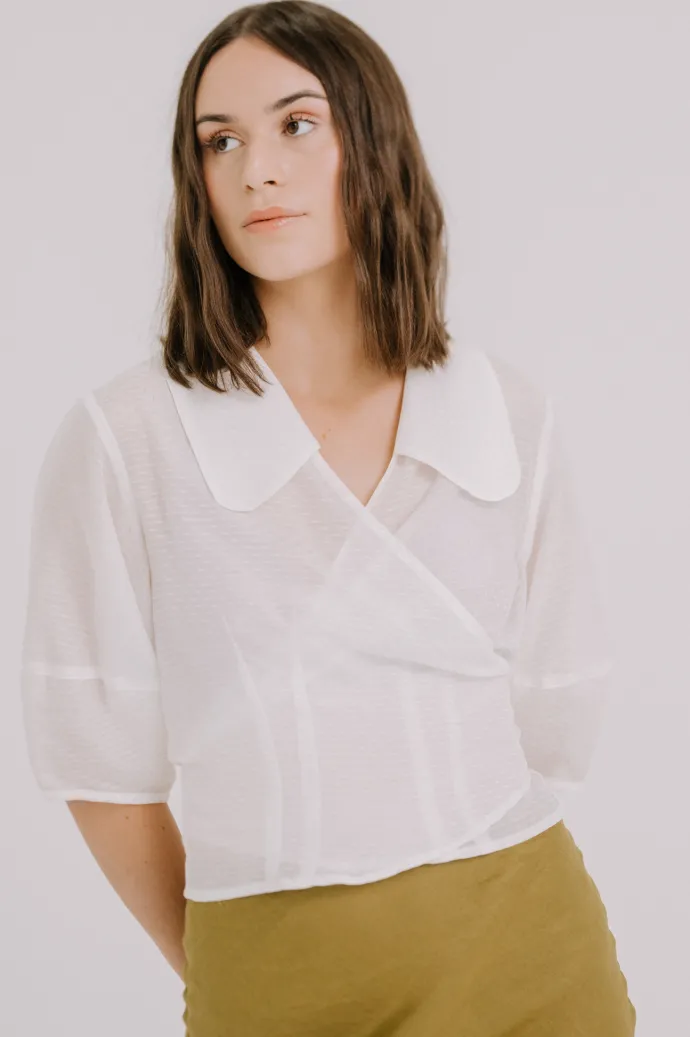 Annie - Lydia Wrap Blouse - Silk