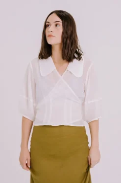 Annie - Lydia Wrap Blouse - Silk
