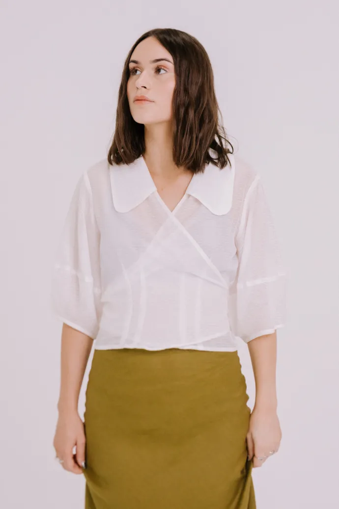 Annie - Lydia Wrap Blouse - Silk
