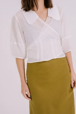 Annie - Lydia Wrap Blouse - Silk