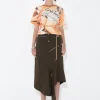 Arthur Apparel - Utility Drape Skirt - Olive