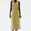 Baserange - Apron Dress - Sophos Green