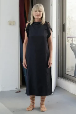 Baserange - Clavo Dress - Blue Black