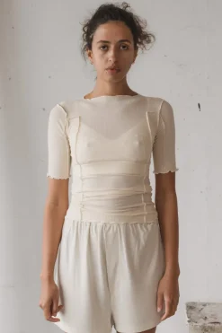 Baserange - Omato 3/4 Tee - Off White