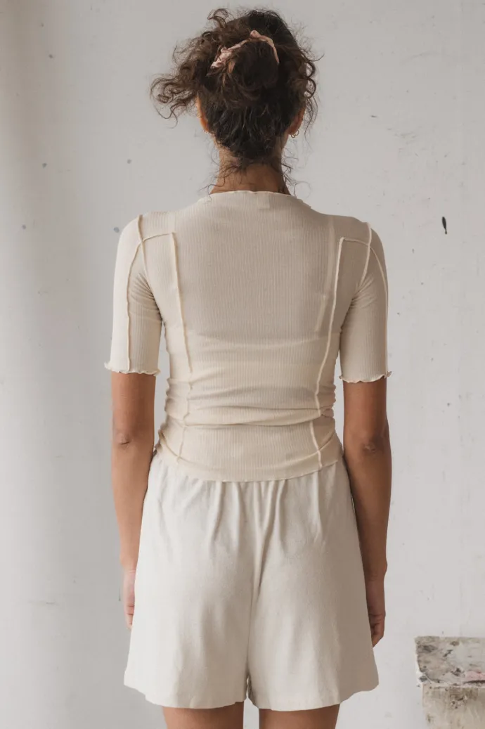 Baserange - Omato 3/4 Tee - Off White