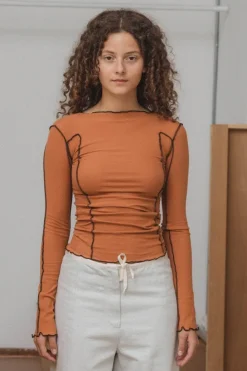 Baserange - Omato Long Sleeve - Dre Orange (Black)