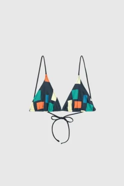 Bobo Choses - Colour Block Print Recycled Triangle Bikini