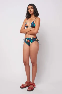 Bobo Choses - Colour Block Print Recycled Triangle Bikini