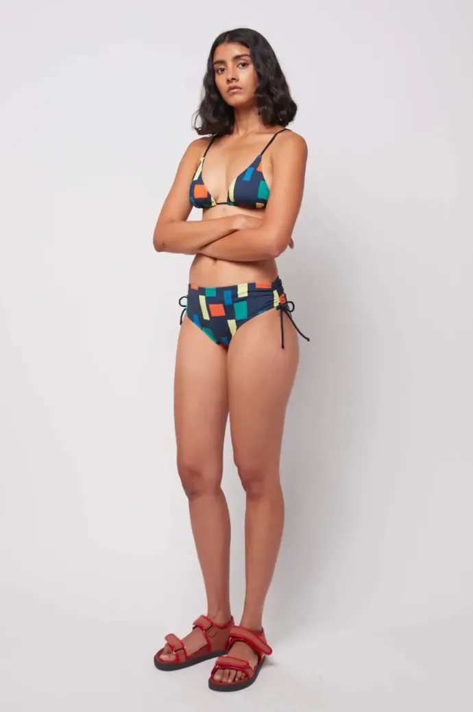 Bobo Choses - Colour Block Print Recycled High Bikini Bottom