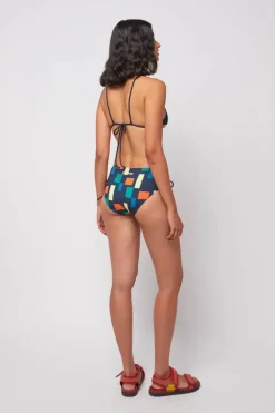 Bobo Choses - Colour Block Print Recycled Triangle Bikini