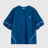 Bobo Choses - Contrast Trim Puff Sleeve Shirt