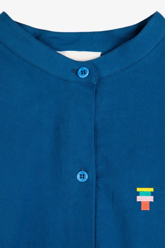 Bobo Choses - Contrast Trim Puff Sleeve Shirt