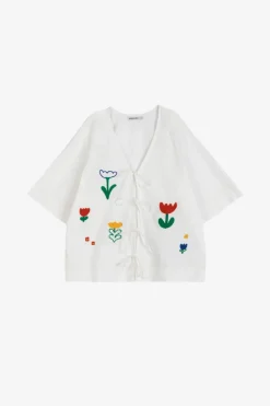 Bobo Choses - Garden Embroidery Tie Blouse