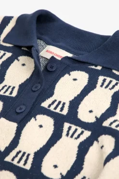 Bobo Choses - Lucky Fish Jacquard Knitted Polo
