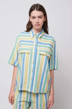 Bobo Choses - Multicolor Stripes Relaxed Shirt