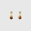 CLED - Sandstone Earrings - Gold Vermeil
