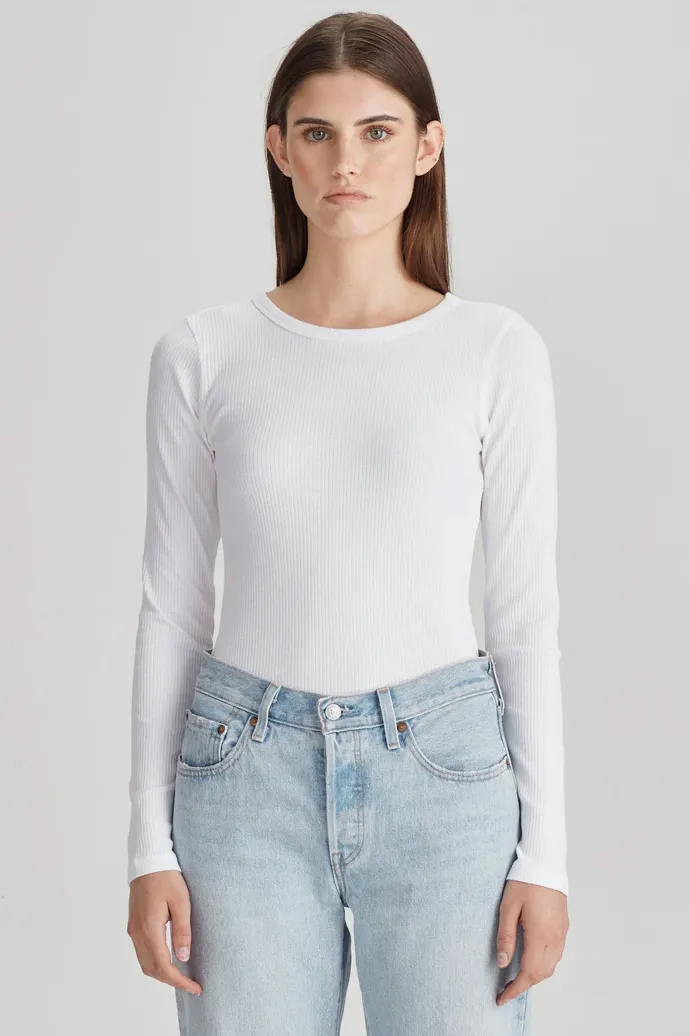 Commoners - Base Ribbed LS - White
