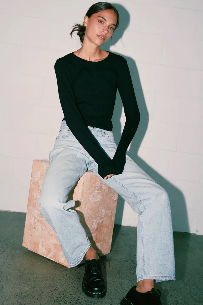 Commoners - Base Ribbed LS - Black