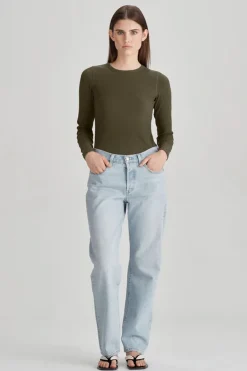 Commoners - Base Ribbed LS - Khaki