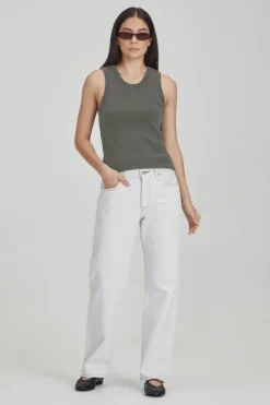 Commoners - Fitted Rib Tank - Vintage Fog
