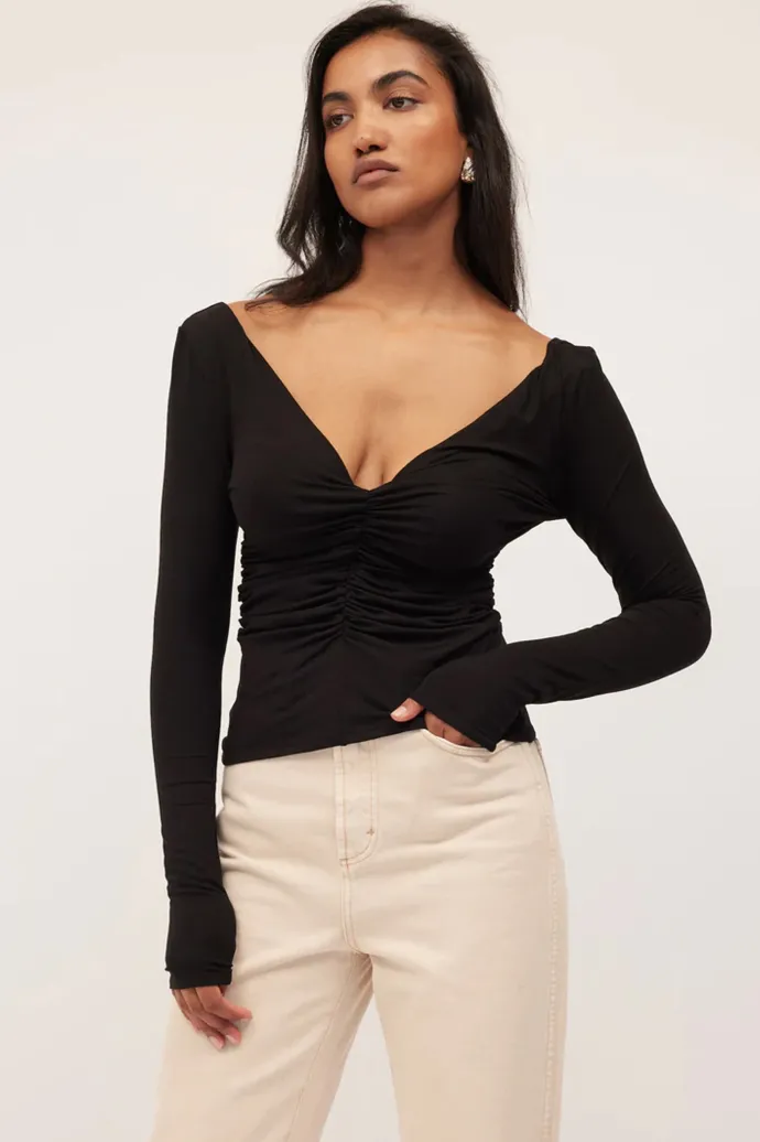 Dominique Healy - Echo Long Sleeve Tee - Black