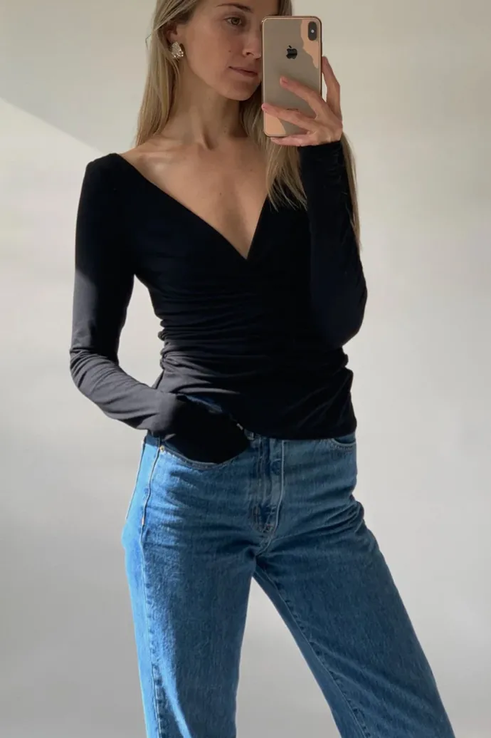 Dominique Healy - Echo Long Sleeve Tee - Black