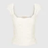 Dominique Healy - Jolene Tee - White