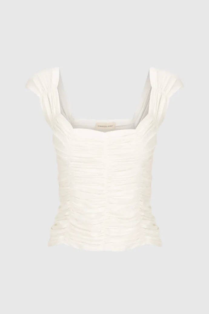 Dominique Healy - Jolene Tee - White