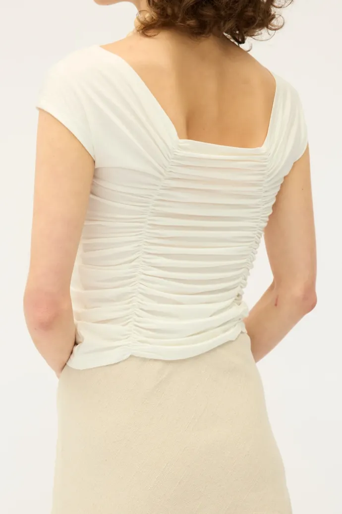 Dominique Healy - Jolene Tee - White