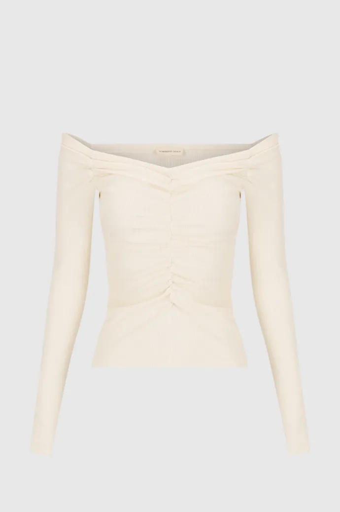 Dominique Healy - Luella Long-Sleeve - Vanilla Rib
