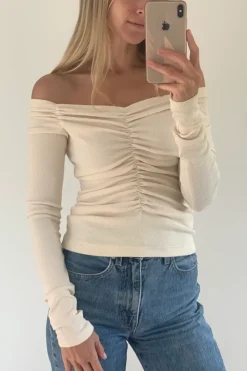 Dominique Healy - Luella Long-Sleeve - Vanilla Rib